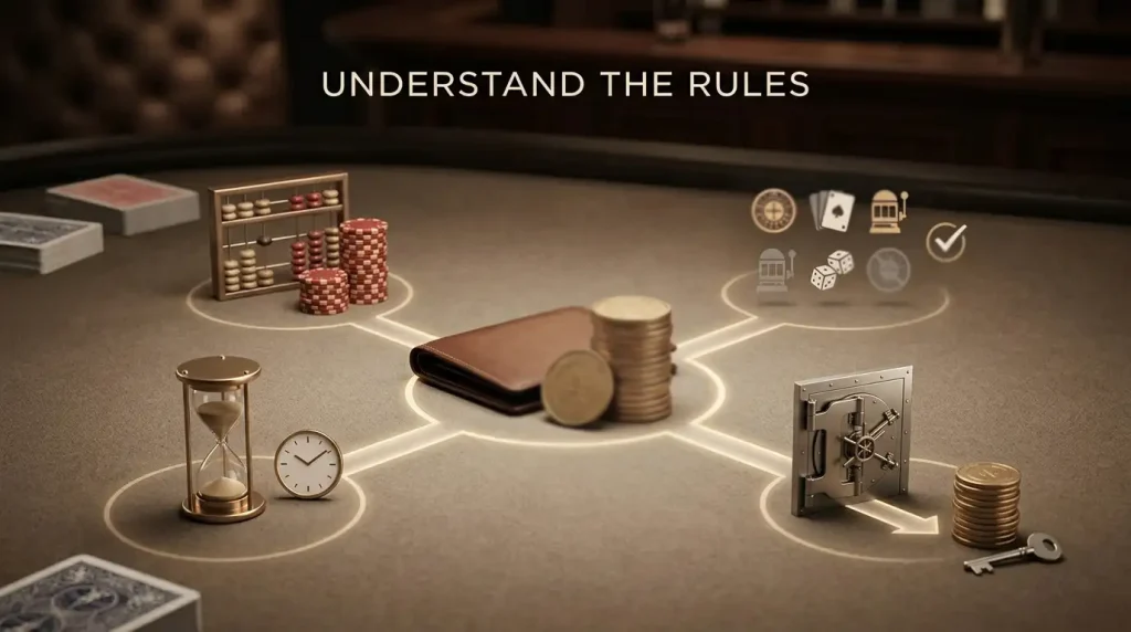 Casino bonus terms arranged around an Australian dollar deposit and cashout path